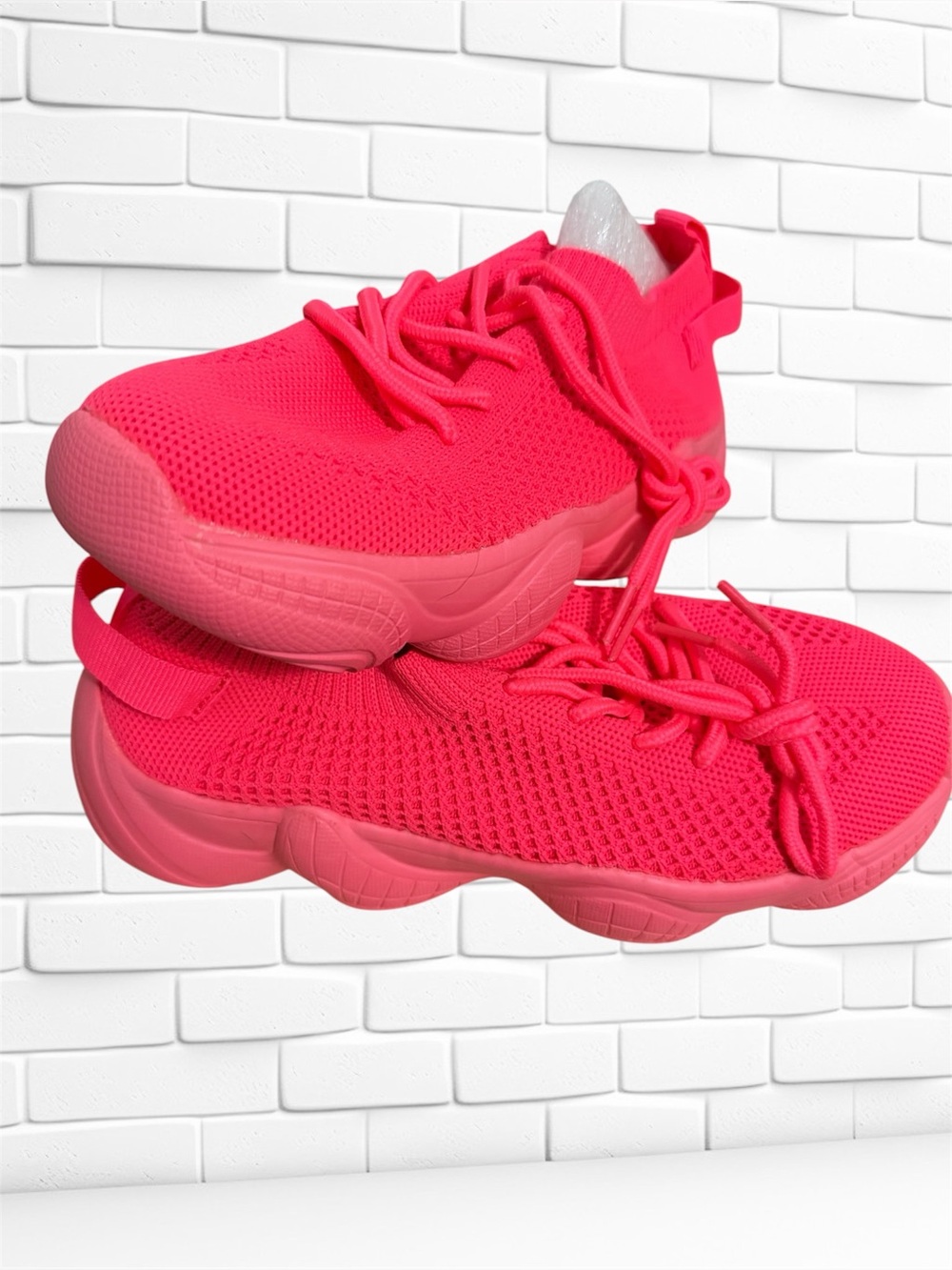 Neon Pink Athletic Sneakers